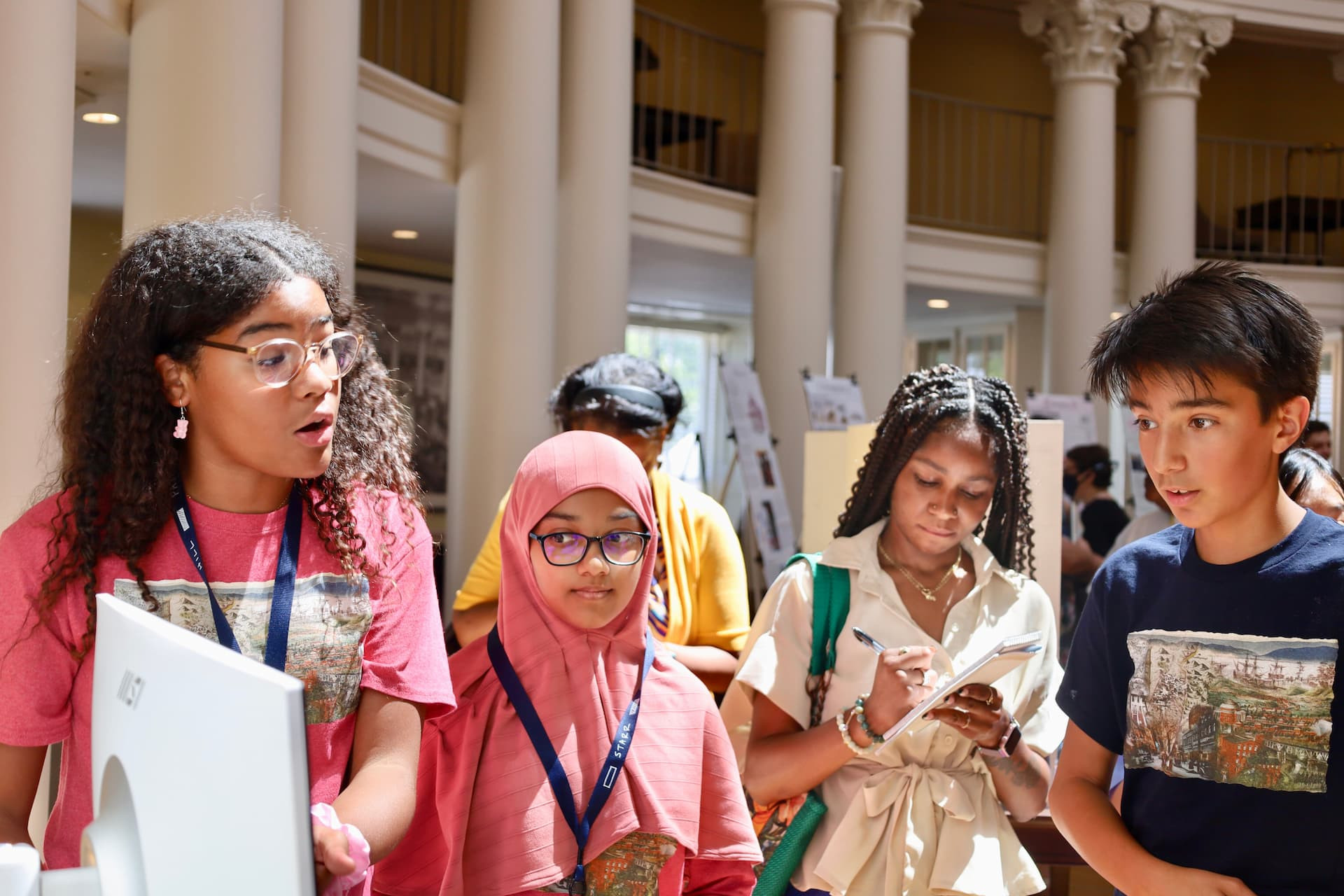 Students in the Rotunda